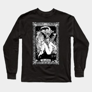 Artemis Wolf Girl Full Moon With Long Sleeve T-Shirt
